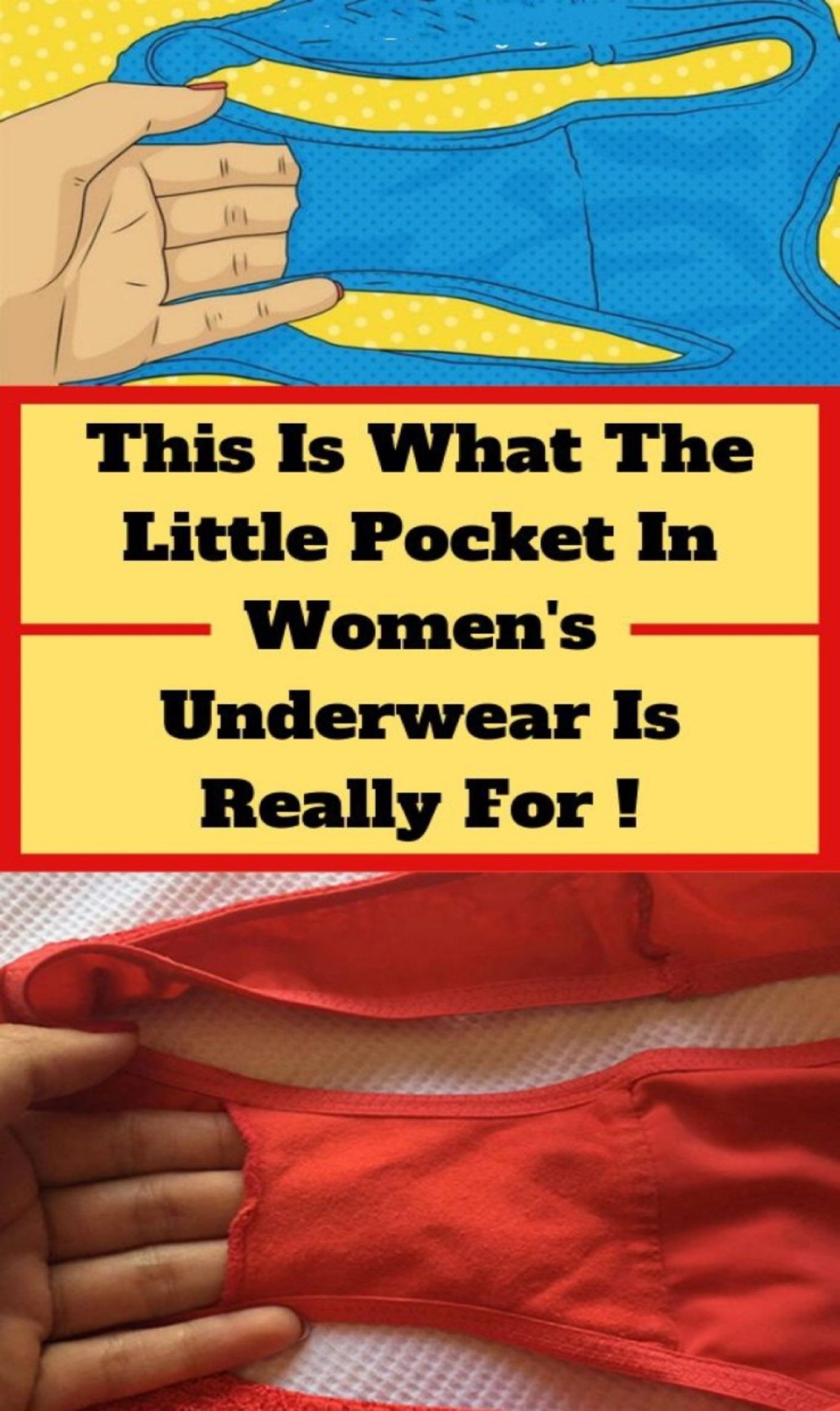 This Is The Use Of The Pocket On Women’s Panties | Word